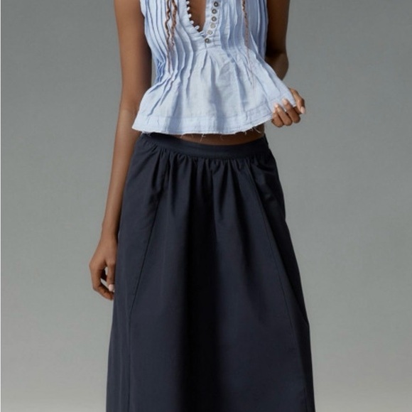 Anthropologie pleated linen tank - Picture 3 of 8